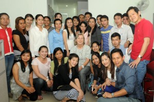 Studenten cursus IATA Phnom Penh